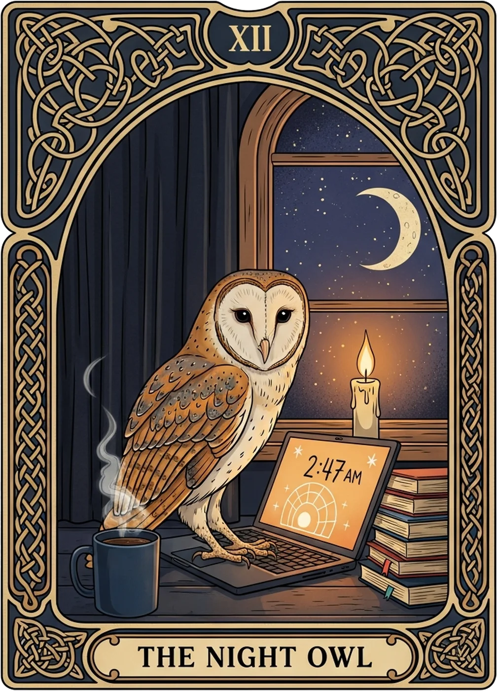 The Night Owl Tarot design