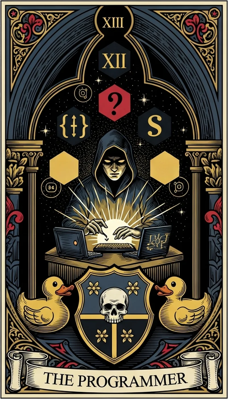 The Programmer Tarot Card design