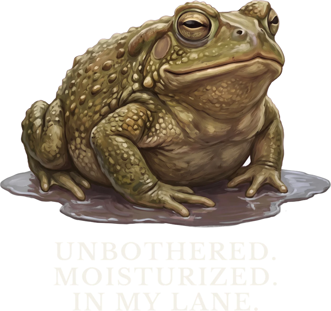 Unbothered Moisturized In My Lane design
